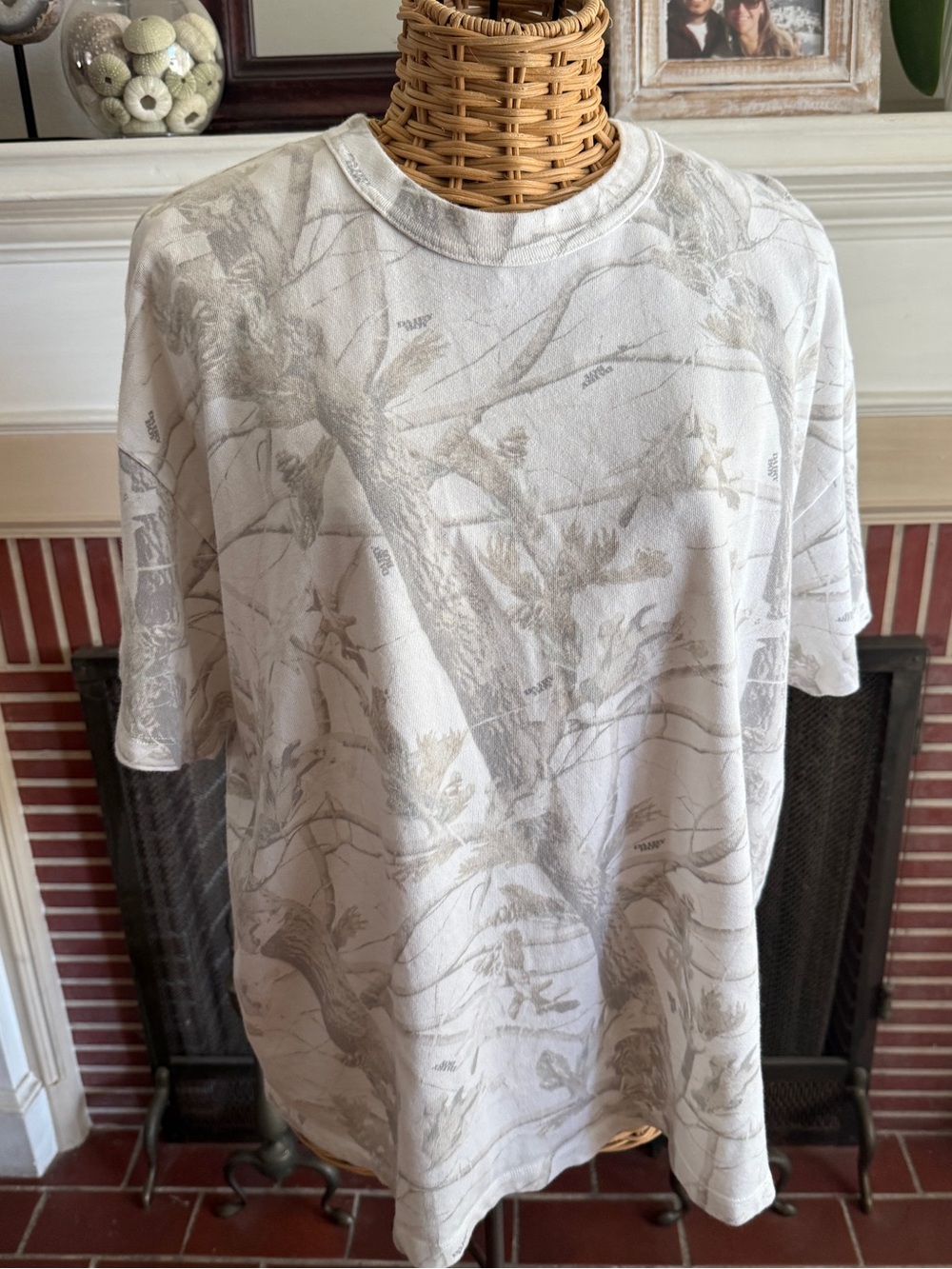 Dairy Boy white camo oversized tshirt Medium